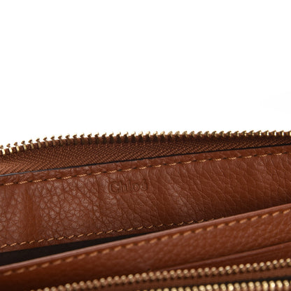 Chloe Grained Calfskin Marcie Long Zip Around Wallet Tan 6 of 8