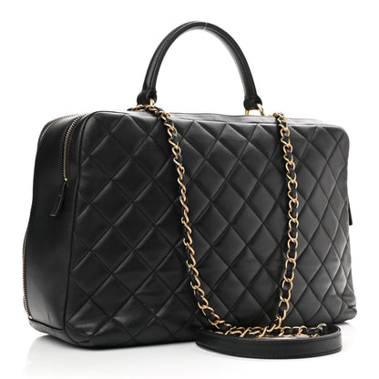 Chanel Lambskin Quilted Large Trendy CC Bowling Bag Black 3 of 11