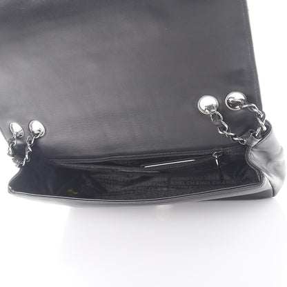 Chanel Lambskin Square Stitched Kiss Lock Flap Black 5 of 13
