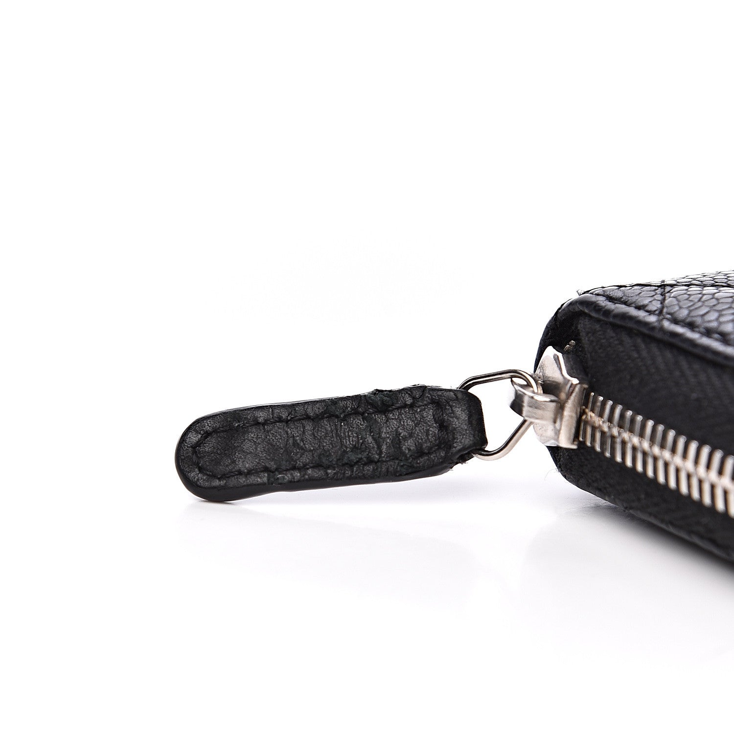 Chanel Caviar Quilted Zip Coin Purse Black 8 of 10