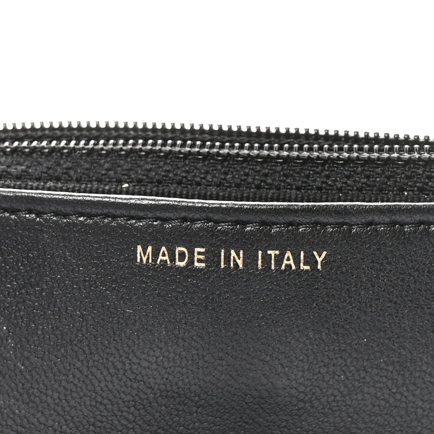 Lambskin Quilted Pearl Wallet On Chain WOC Black