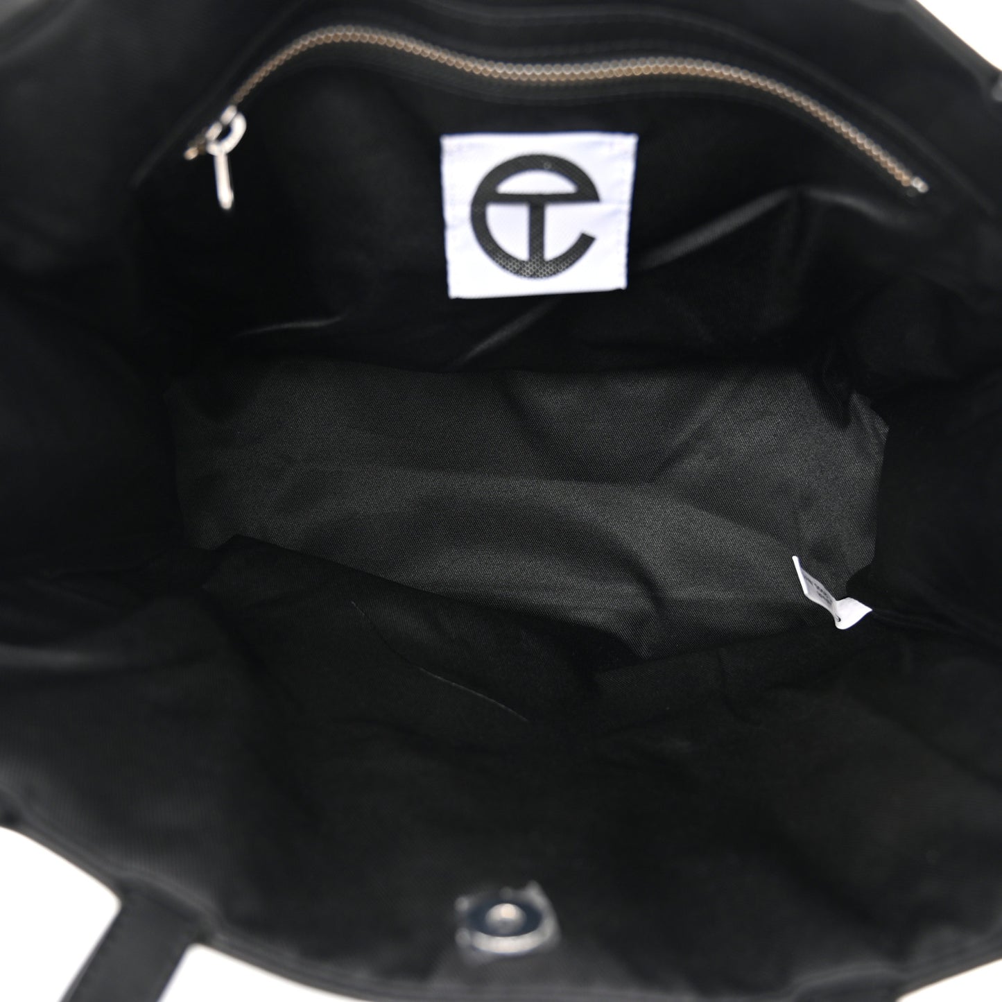 Vegan Leather Medium Shopping Bag Black