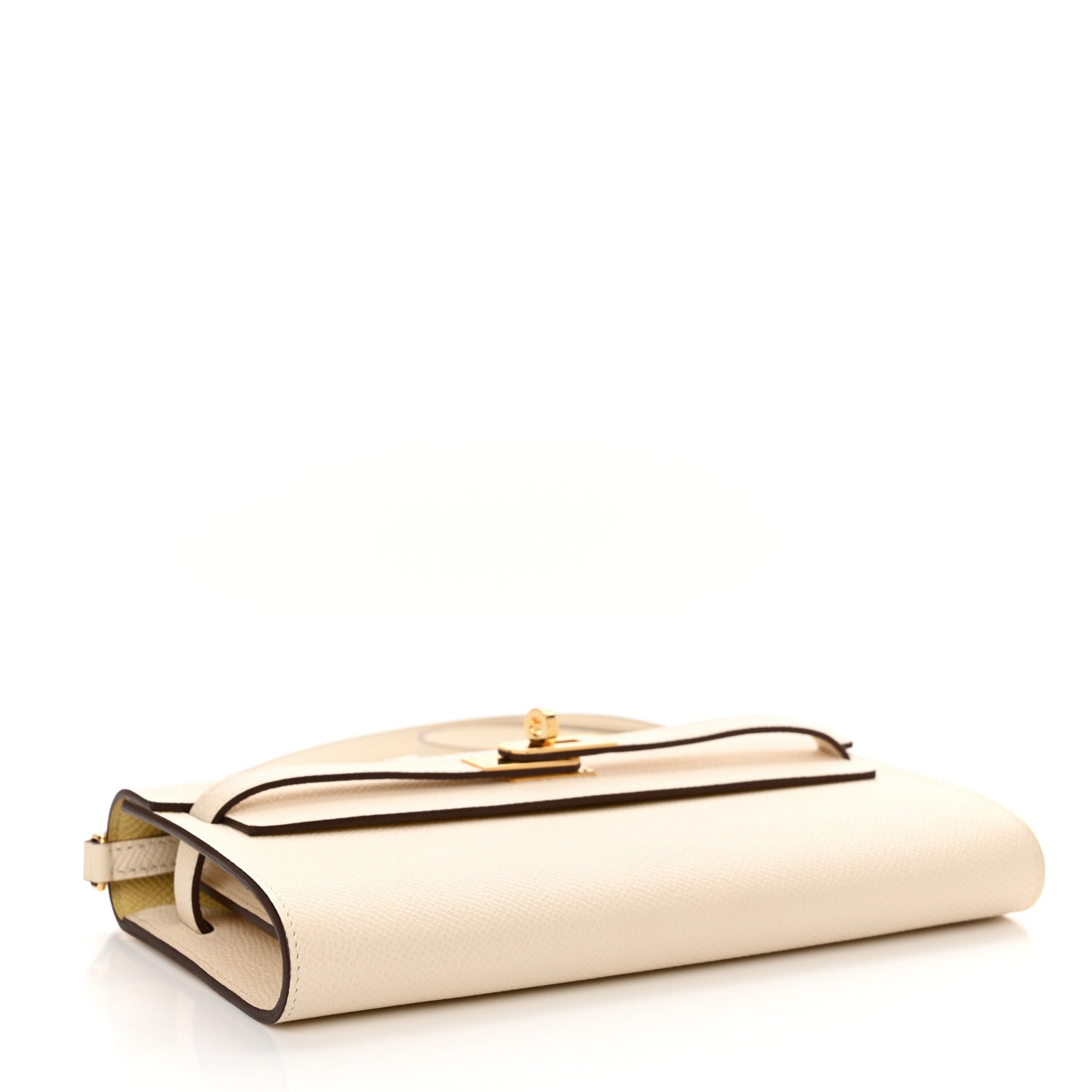 Hermes Epsom Verso Kelly Wallet To Go Nata Jaune Poussin 4 of 10