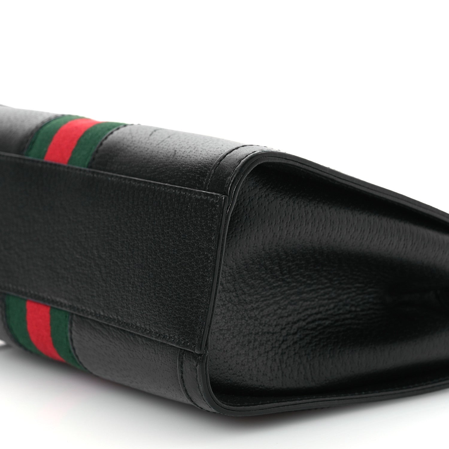 Gucci Textured Calfskin Web Small Ophidia Tote Bag Black 10 of 13