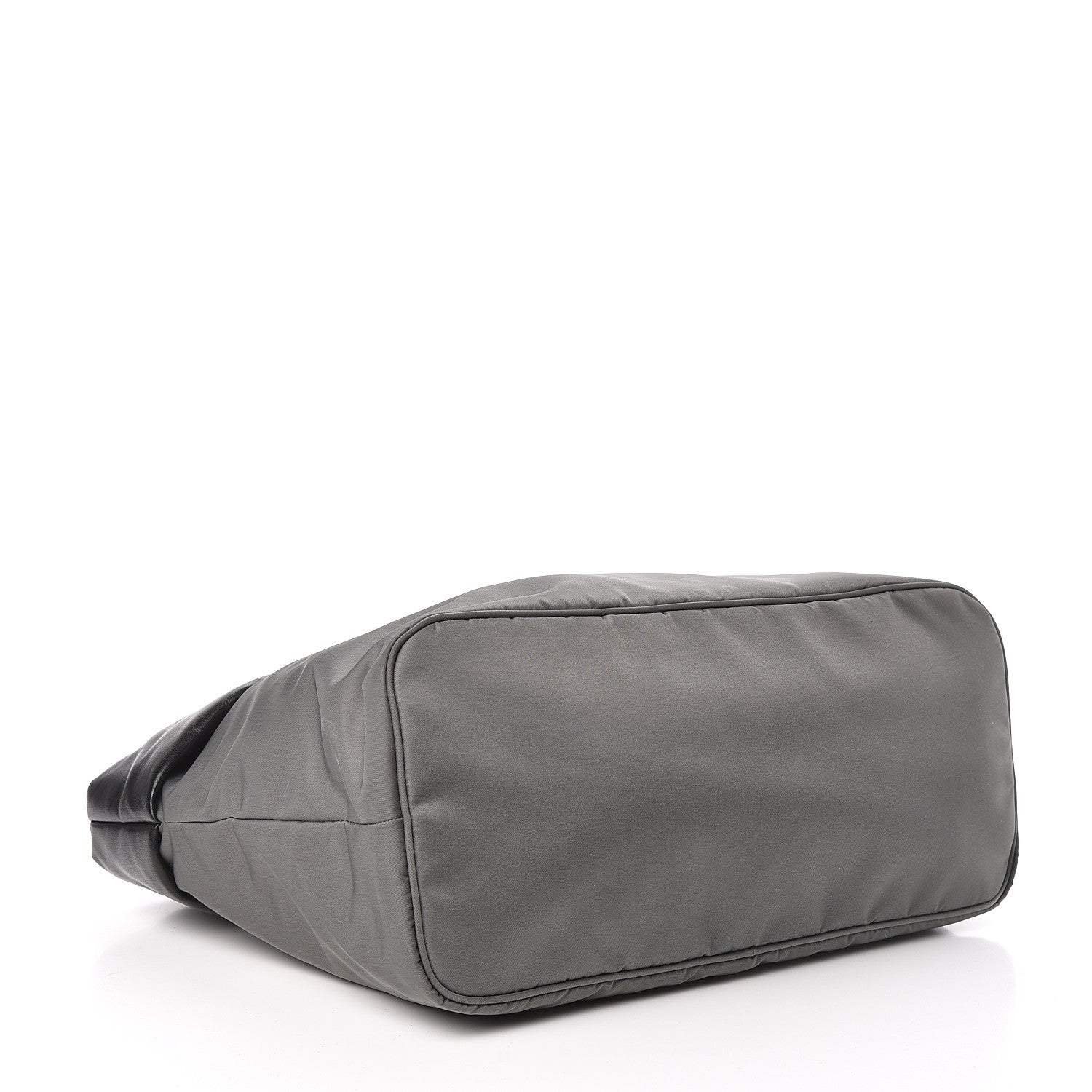 Prada Tessuto Nylon Nappa Tote Grey Black 4 of 13