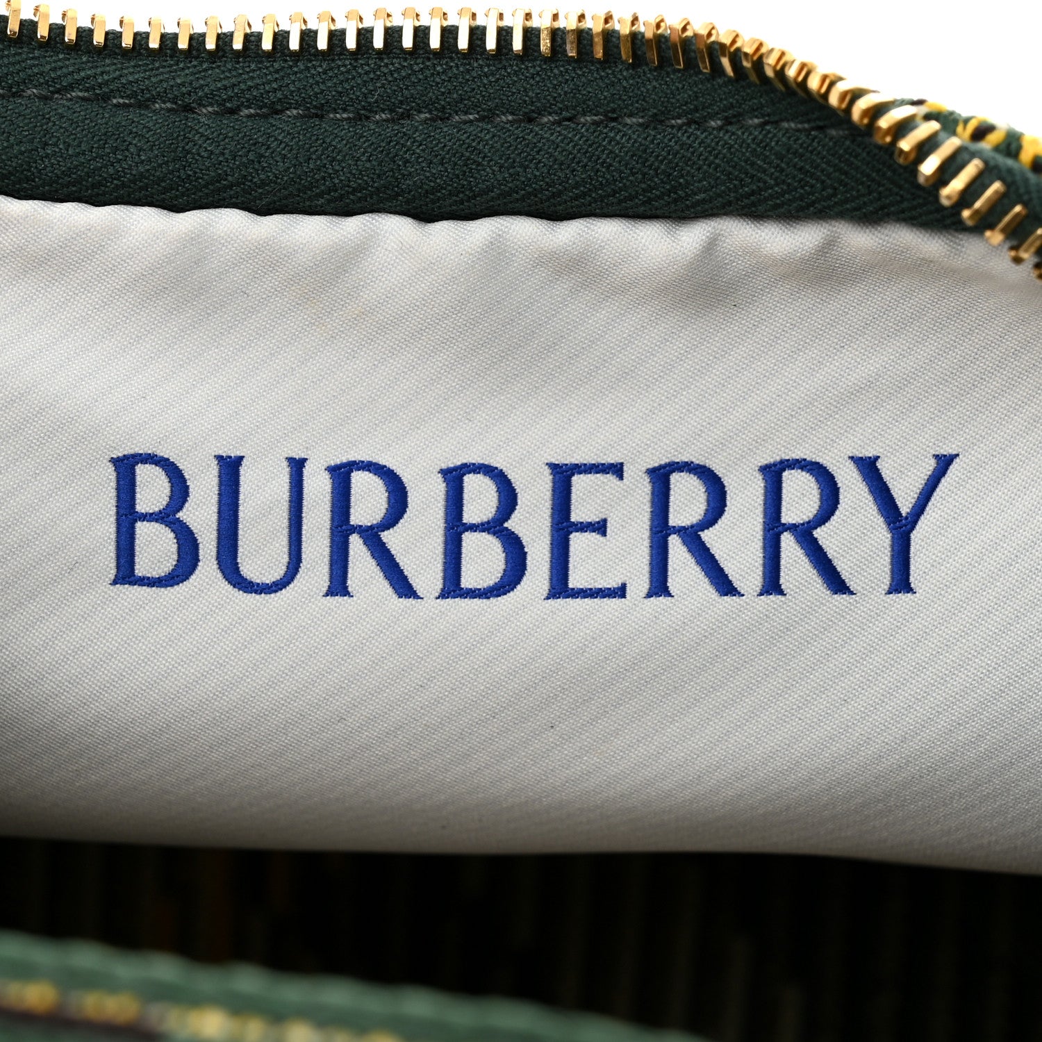 Burberry Canvas Knitted Check Mini Peg Duffle Bag Ivy 6 of 9