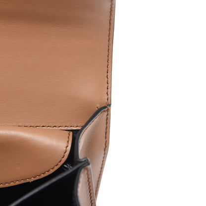 Prada City Calfskin Saffiano Cahier Bag Caramel Black 9 of 12