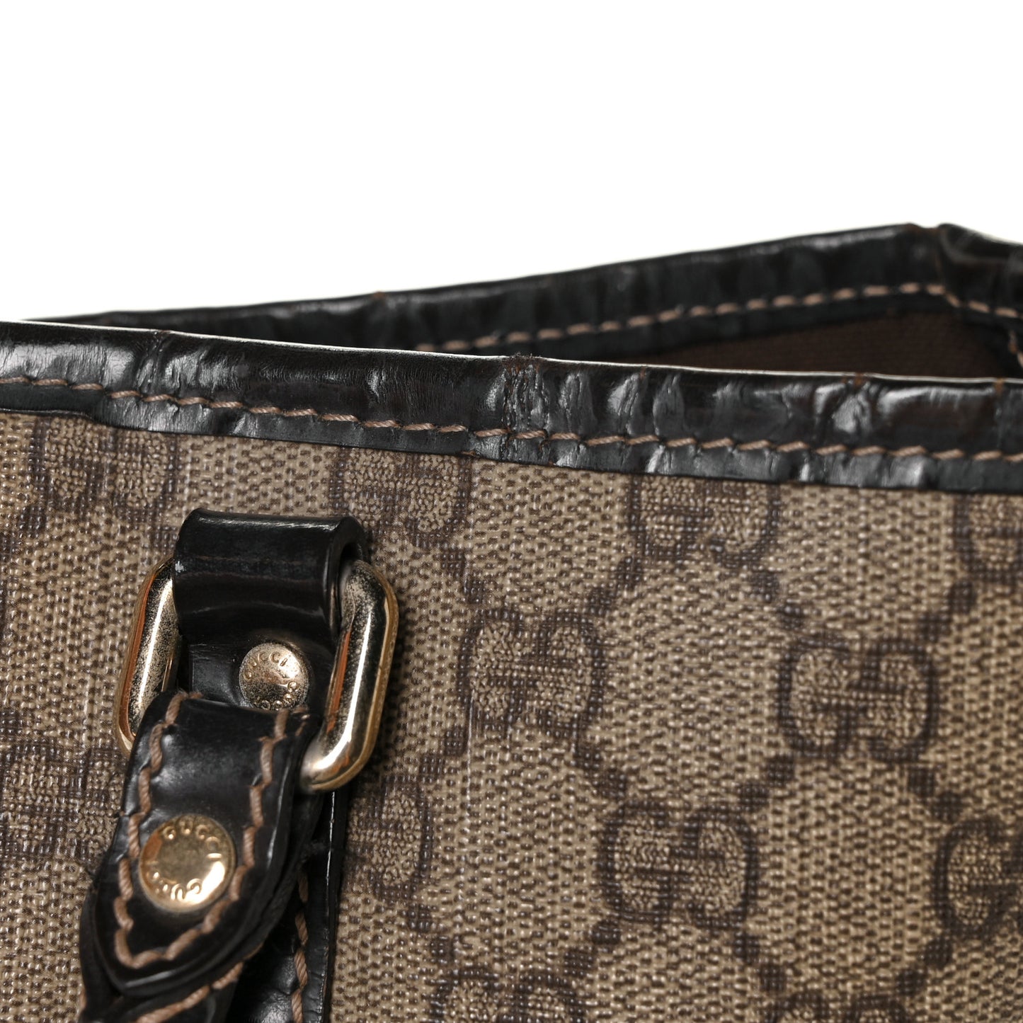 GG Plus Monogram Medium Joy Tote Dark Brown