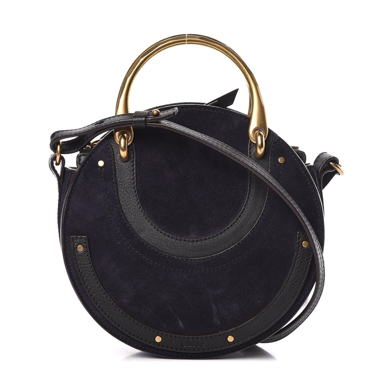 Calfskin Suede Small Pixie Bag Full Blue