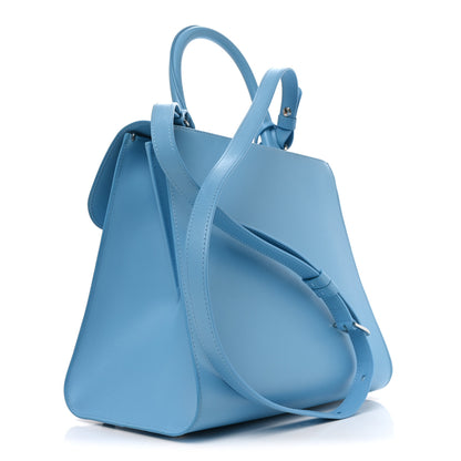 Delvaux Box Calfskin MM L'Humour Brillant Satchel Ciel 3 of 9
