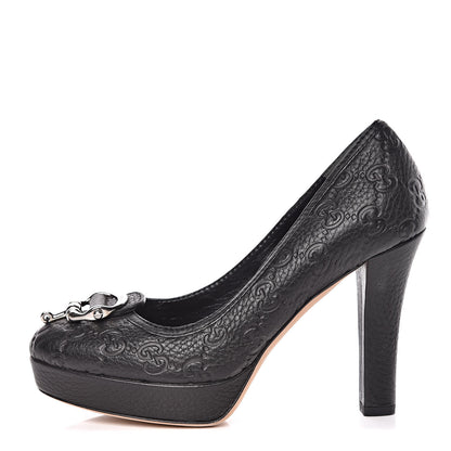 Gucci Guccissima Heels 35 Black 1 of 13
