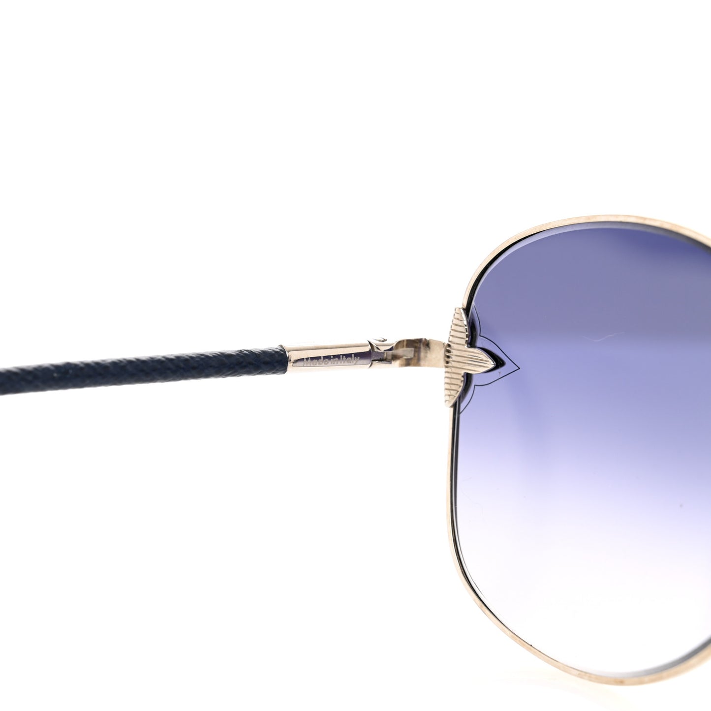 Monogram Viola Round Sunglasses Z0464U Silver Navy