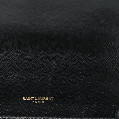 Saint Laurent Grain De Poudre Small Monogram Kate Satchel Black 10 of 10