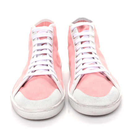 Saint Laurent Womens Court Classic SL/39 Mid Top Sneakers 44 White Pink 2 of 8