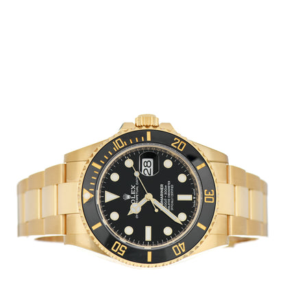 Rolex 18K Yellow Gold 41mm Submariner Date Watch Black 126618LN 2 of 5