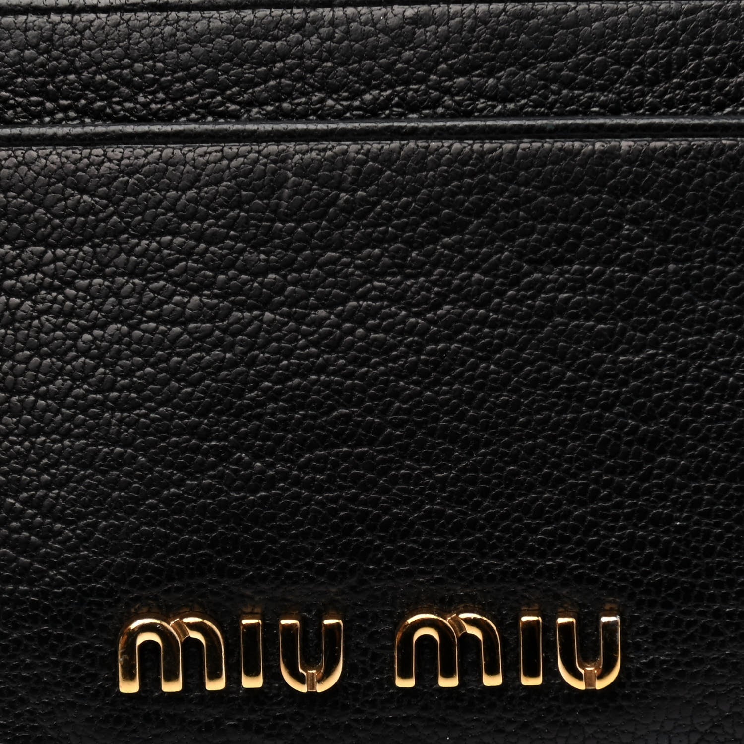 Miu Miu Madras Zip Card Case Black 4 of 6