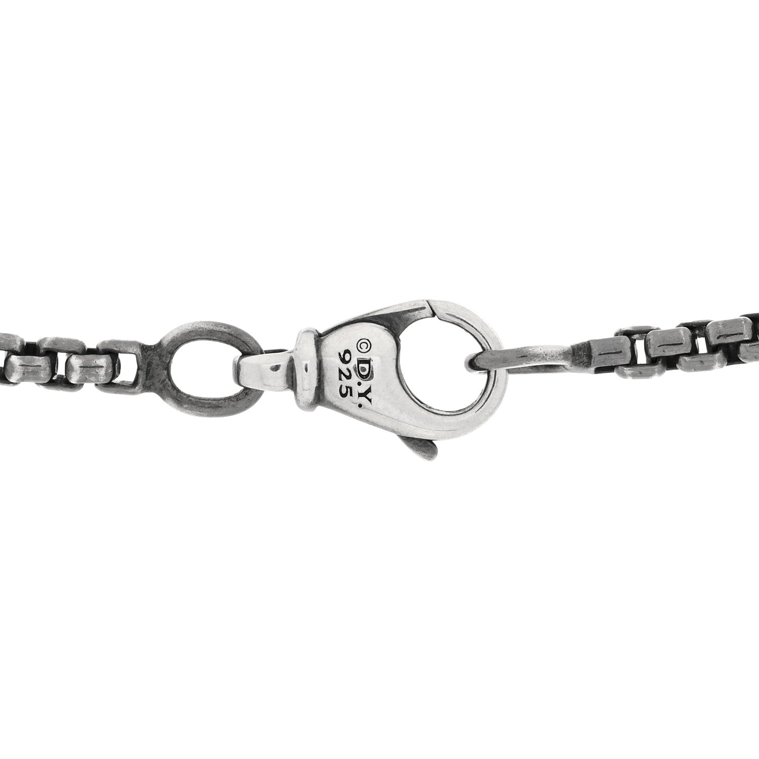 David Yurman Sterling Silver 2.7mm Small Box Chain Necklace 24" 4 of 4