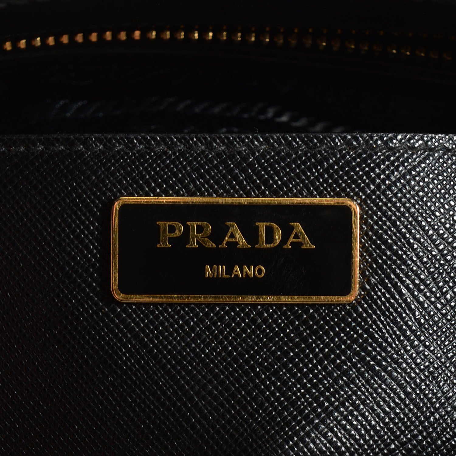 Prada Saffiano Lux Medium Double Zip Tote Nero Black 6 of 10