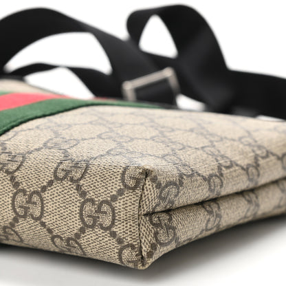 Gucci GG Supreme Monogram Web Messenger Bag Black 9 of 9