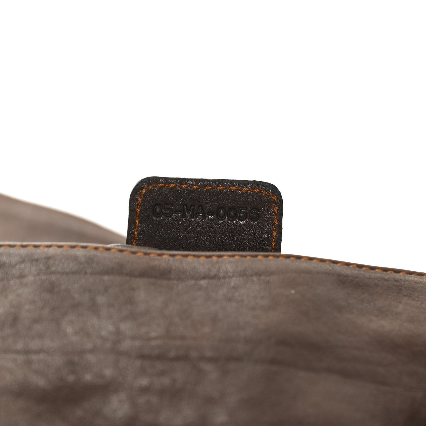 Calfskin Large Gaucho Double Saddle Bag Marron Fonce