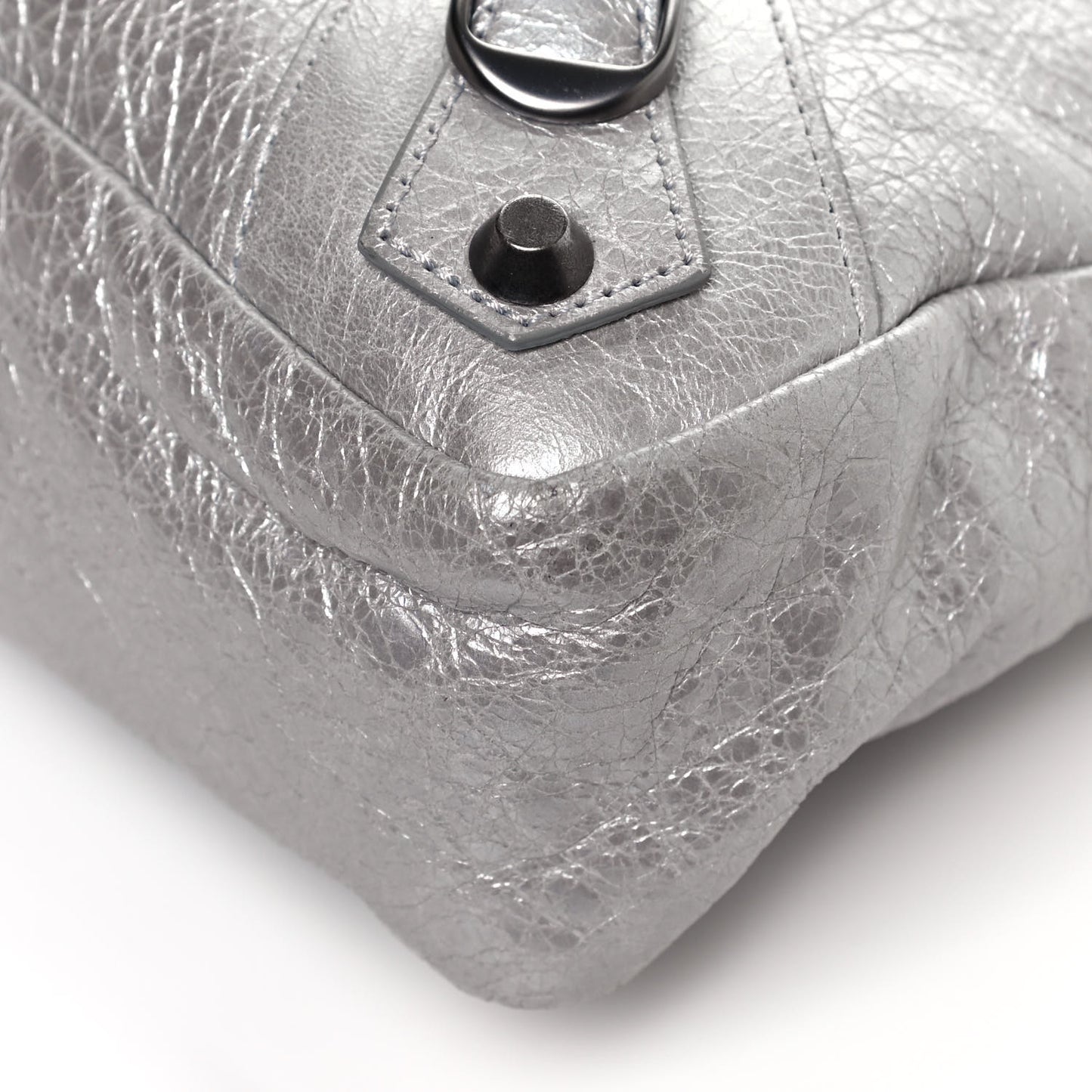Metallic Agneau Classic Hardware Town Argent