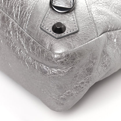 Balenciaga Metallic Agneau Classic Hardware Town Argent 5 of 13