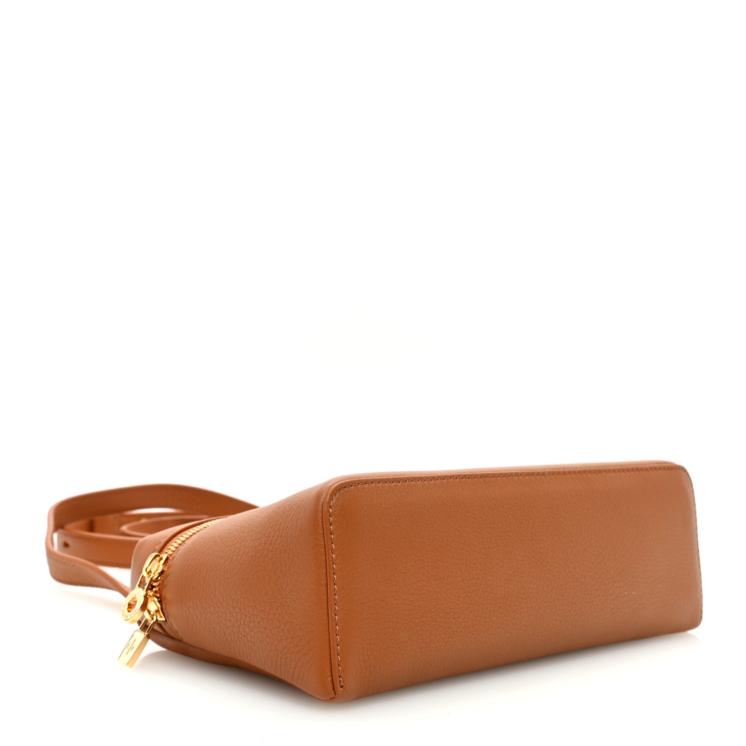 Loro Piana Grained Calfskin L19 Extra Pocket Pouch Warm Tan 4 of 10