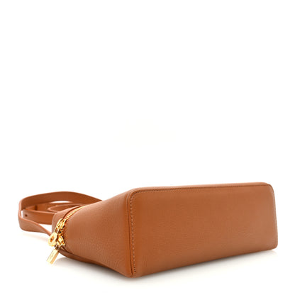 Loro Piana Grained Calfskin L19 Extra Pocket Pouch Warm Tan 4 of 10