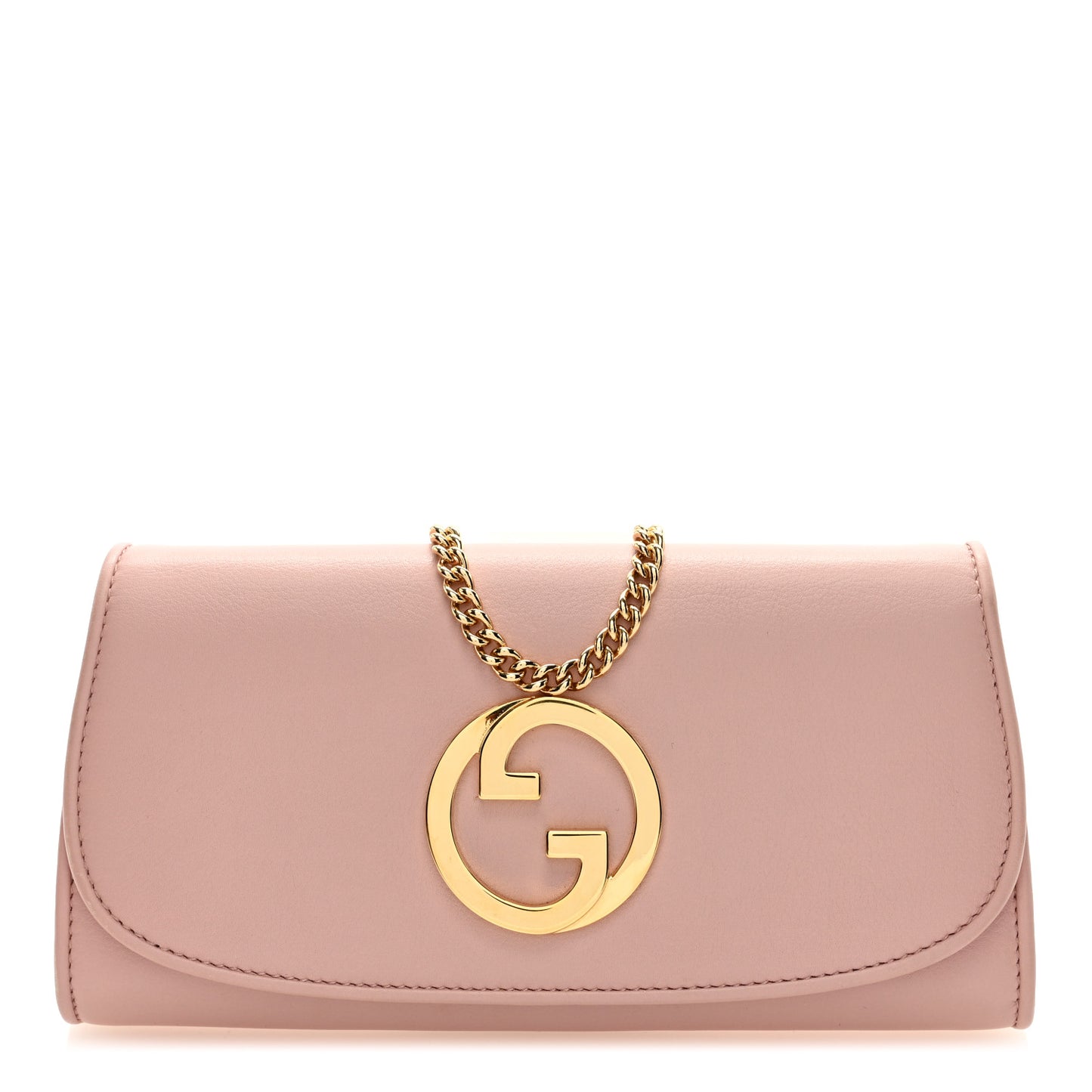 Roxy Calfskin Blondie Continental Chain Wallet Powder Pink