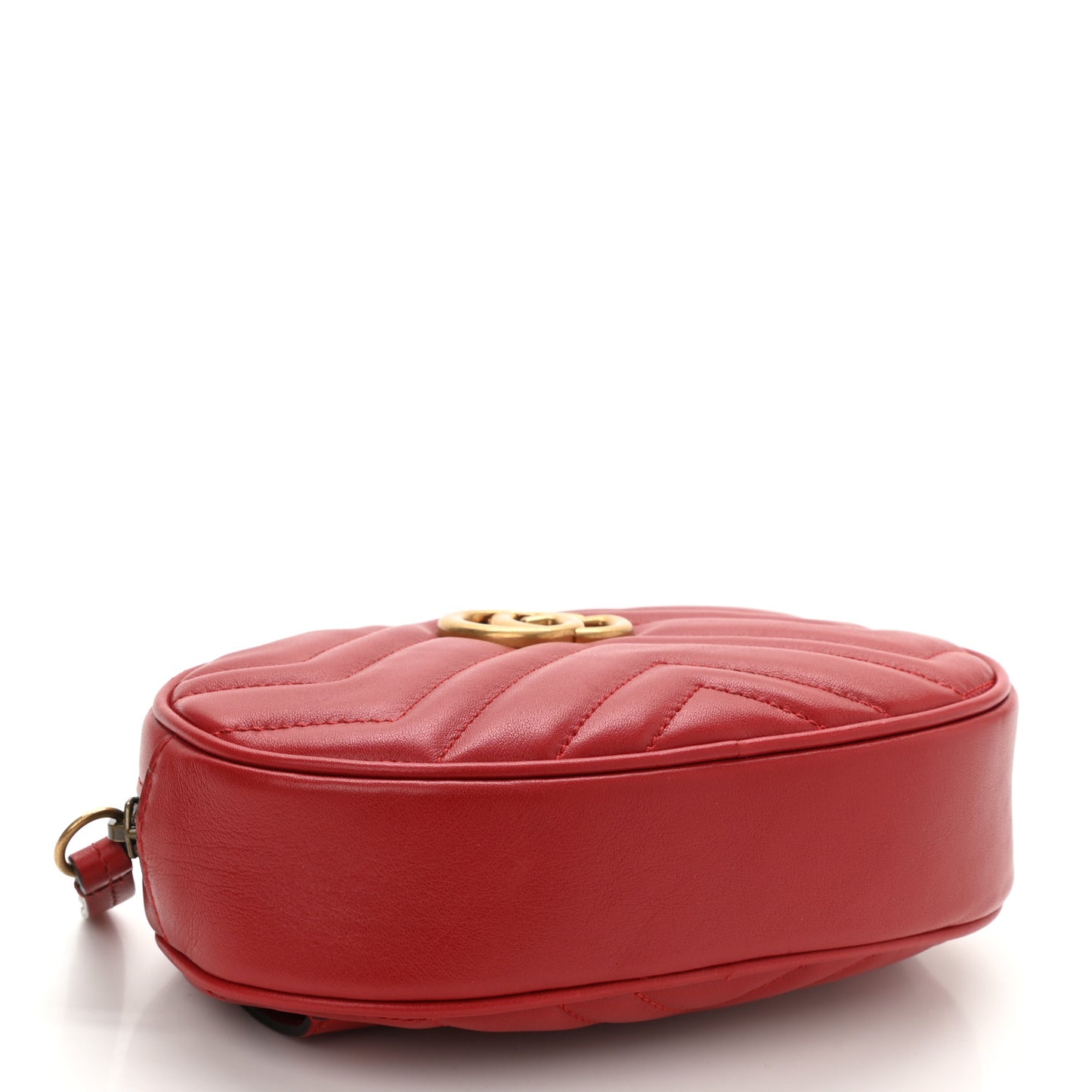 Calfskin Matelasse GG Marmont Belt Bag 95 38 Hibiscus Red