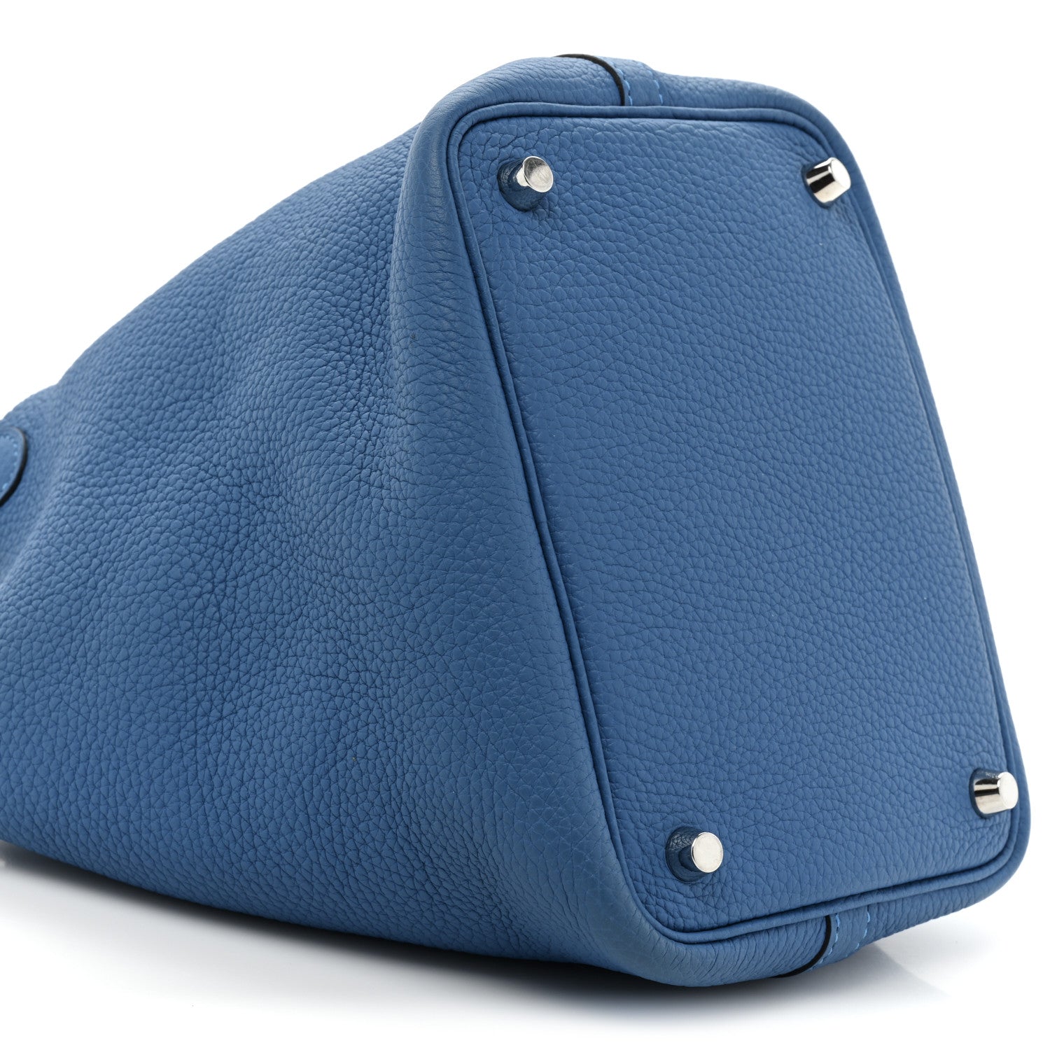 Hermes Taurillon Clemence Picotin Lock 18 PM Deep Blue 9 of 13