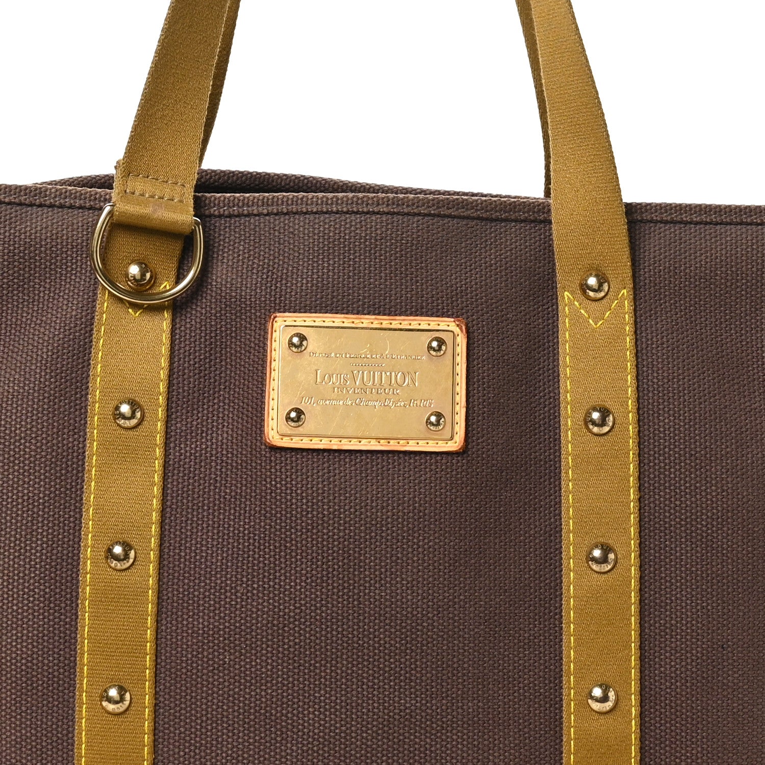 Louis Vuitton Toile Antigua Cabas GM Brown Kaki 7 of 9