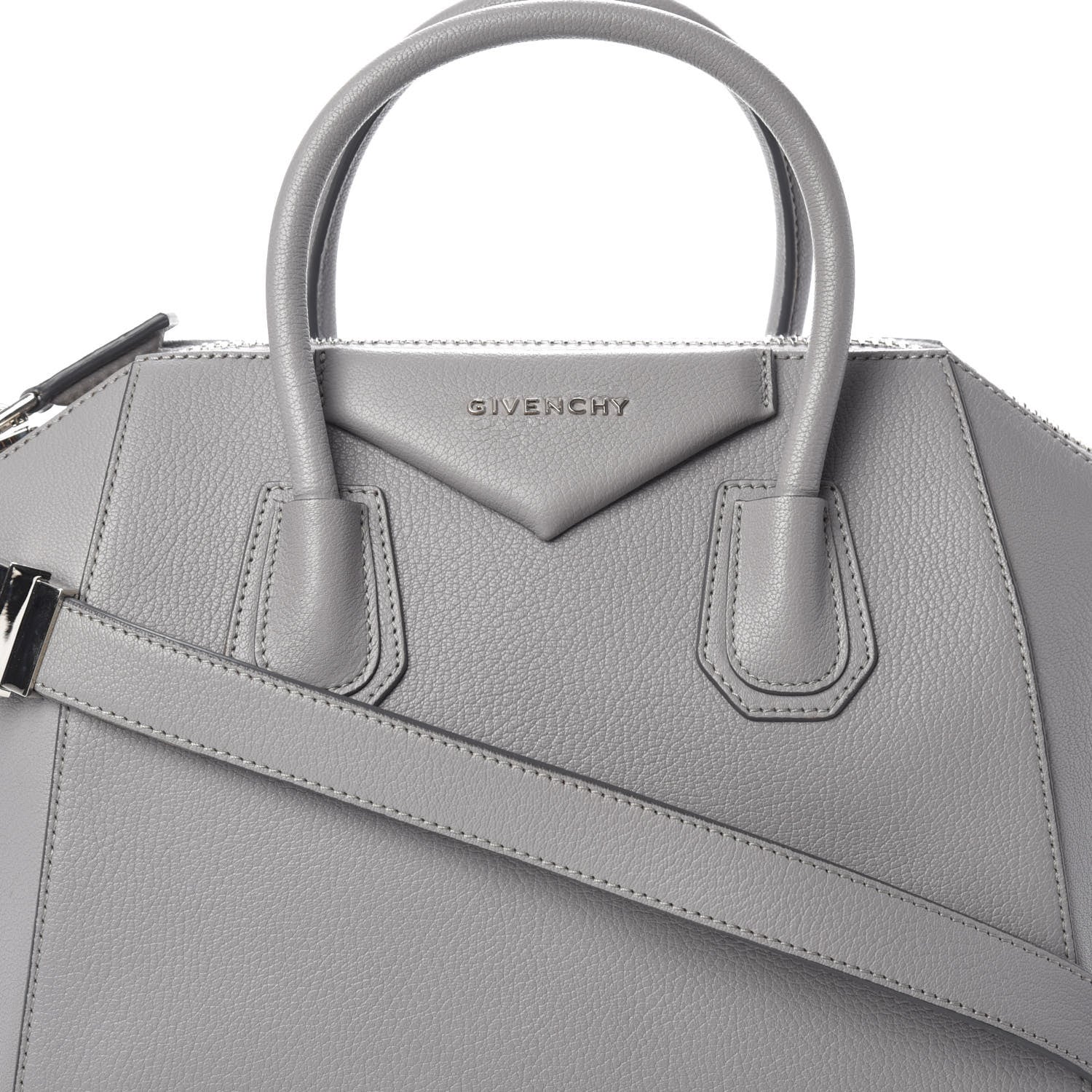 Givenchy Sugar Goatskin Small Antigona Pearl Grey 8 of 10