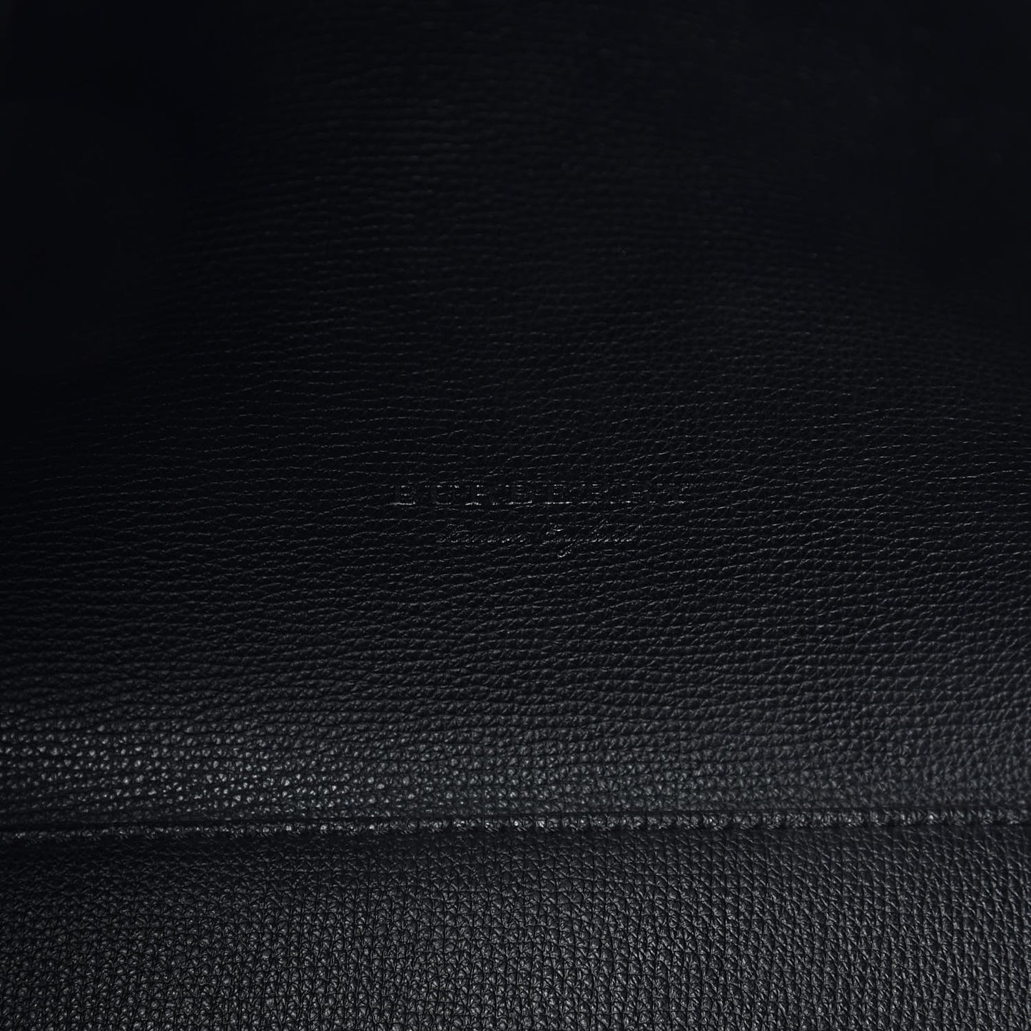 Grainy Calfskin Haymarket Check Small Reversible Tote Black