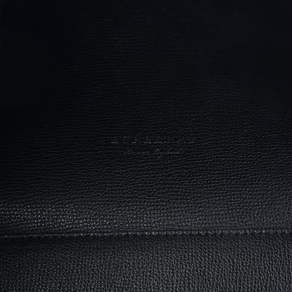 Burberry Grainy Calfskin Haymarket Check Small Reversible Tote Black 9 of 15