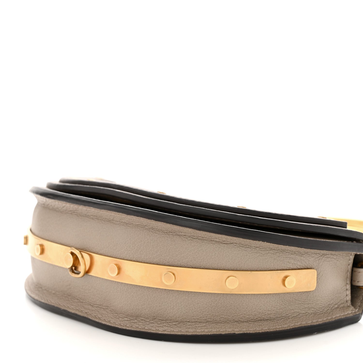 Chloe Calfskin Small Nile Bracelet Minaudiere Bag Motty Grey 10 of 11