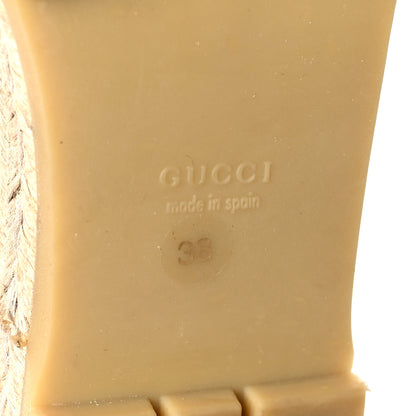 Gucci Canvas Flora Print Platform Espadrilles 38 White Multicolor Fuxia 7 of 8