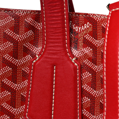 Goyard Goyardine Voltaire Tote Red 22 of 23