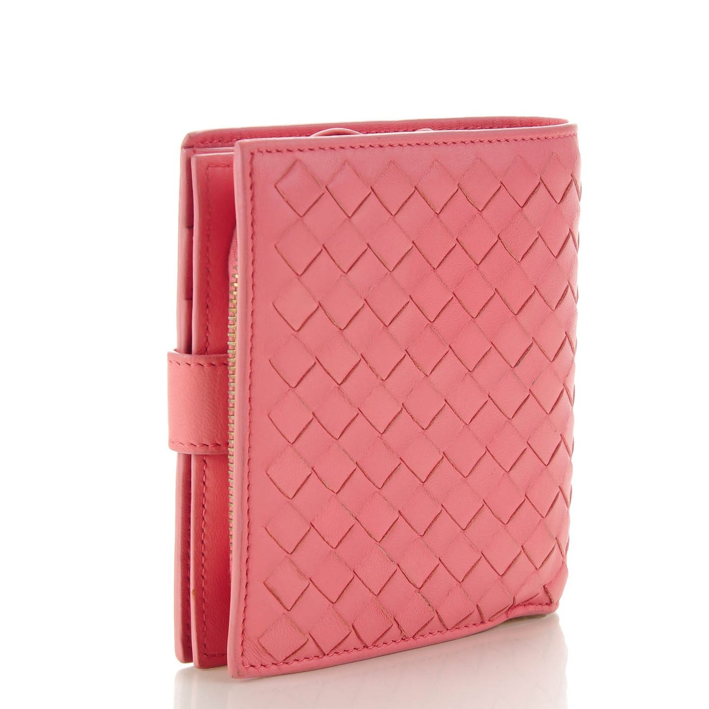 Nappa Intrecciato Mini Wallet Petal