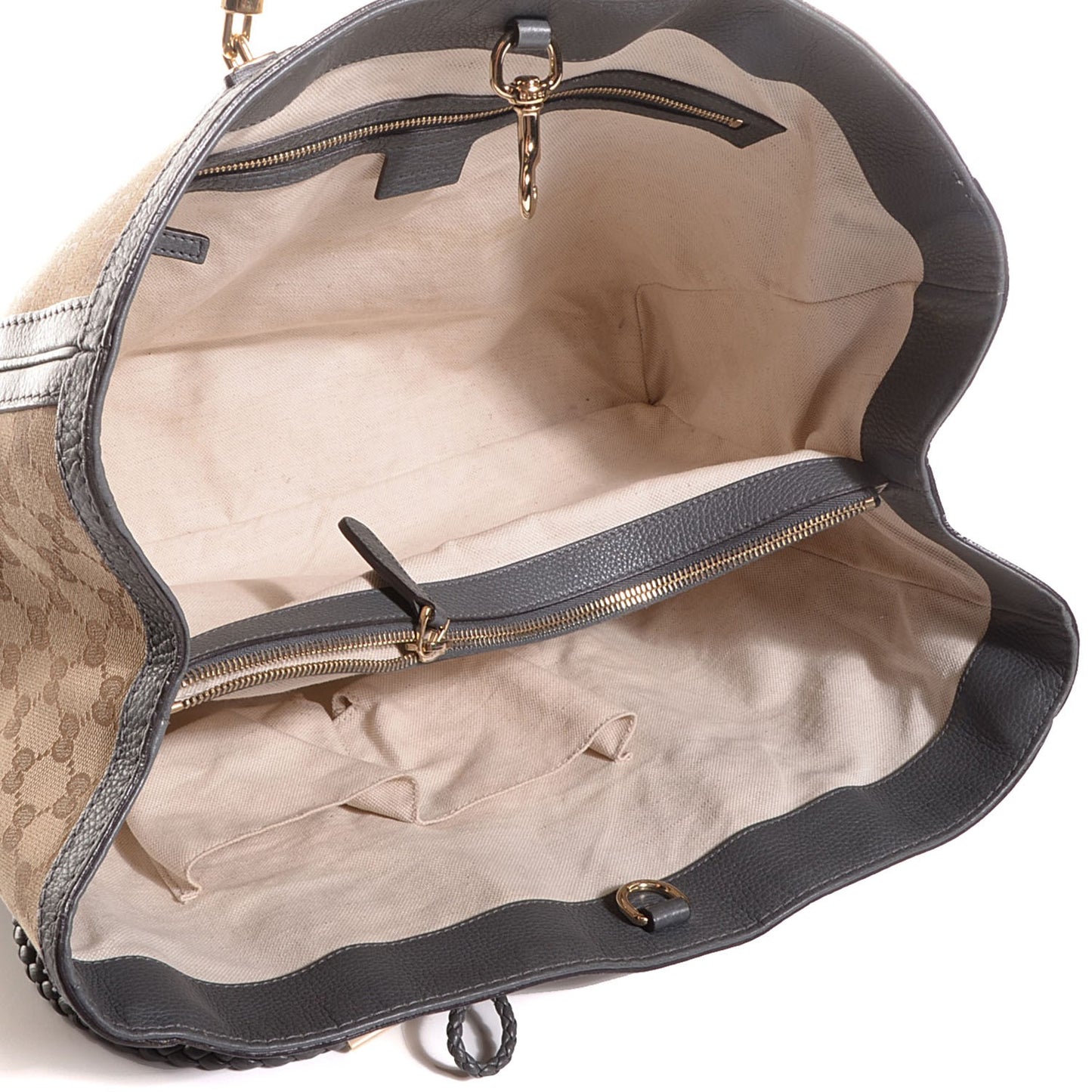 Monogram Medium Bella Tote Grey