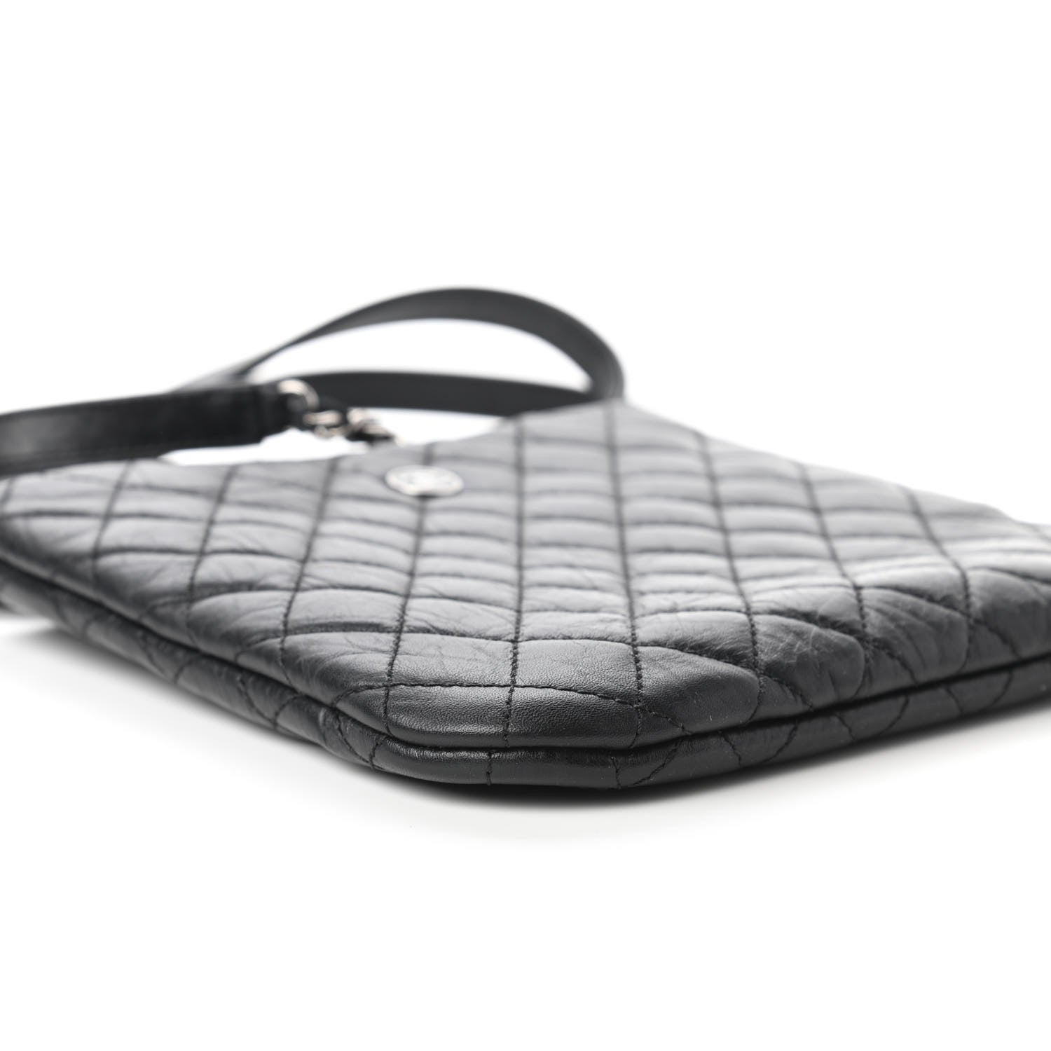 Chanel Aged Calfskin Quilted Crossbody Bag Black 6 of 10