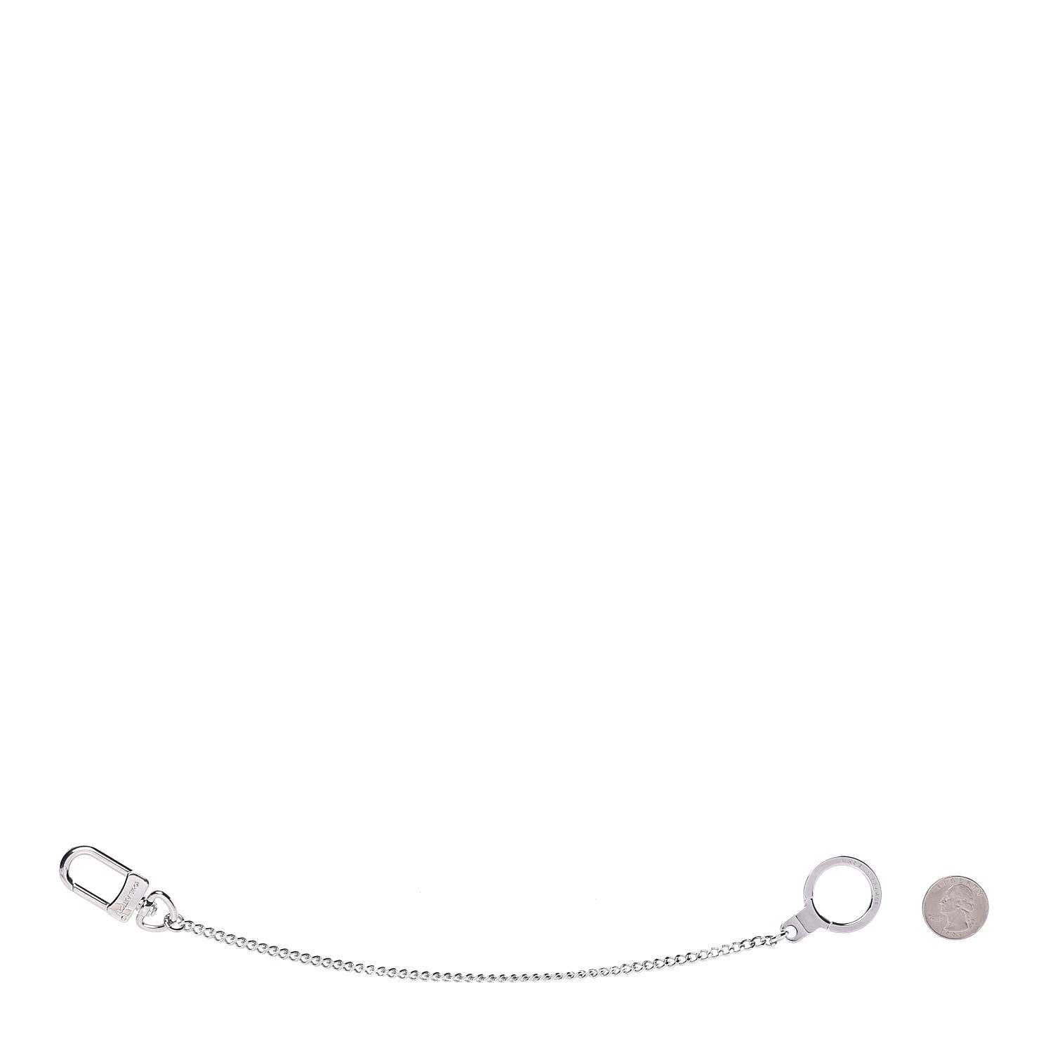 Louis Vuitton Pochette Extender Key Ring Chain Silver 2 of 3