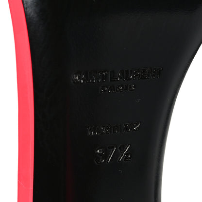 Saint Laurent Patent Calfskin Amber 105 Ankle Strap Sandals 37.5 Fuchsia Fluo 7 of 7