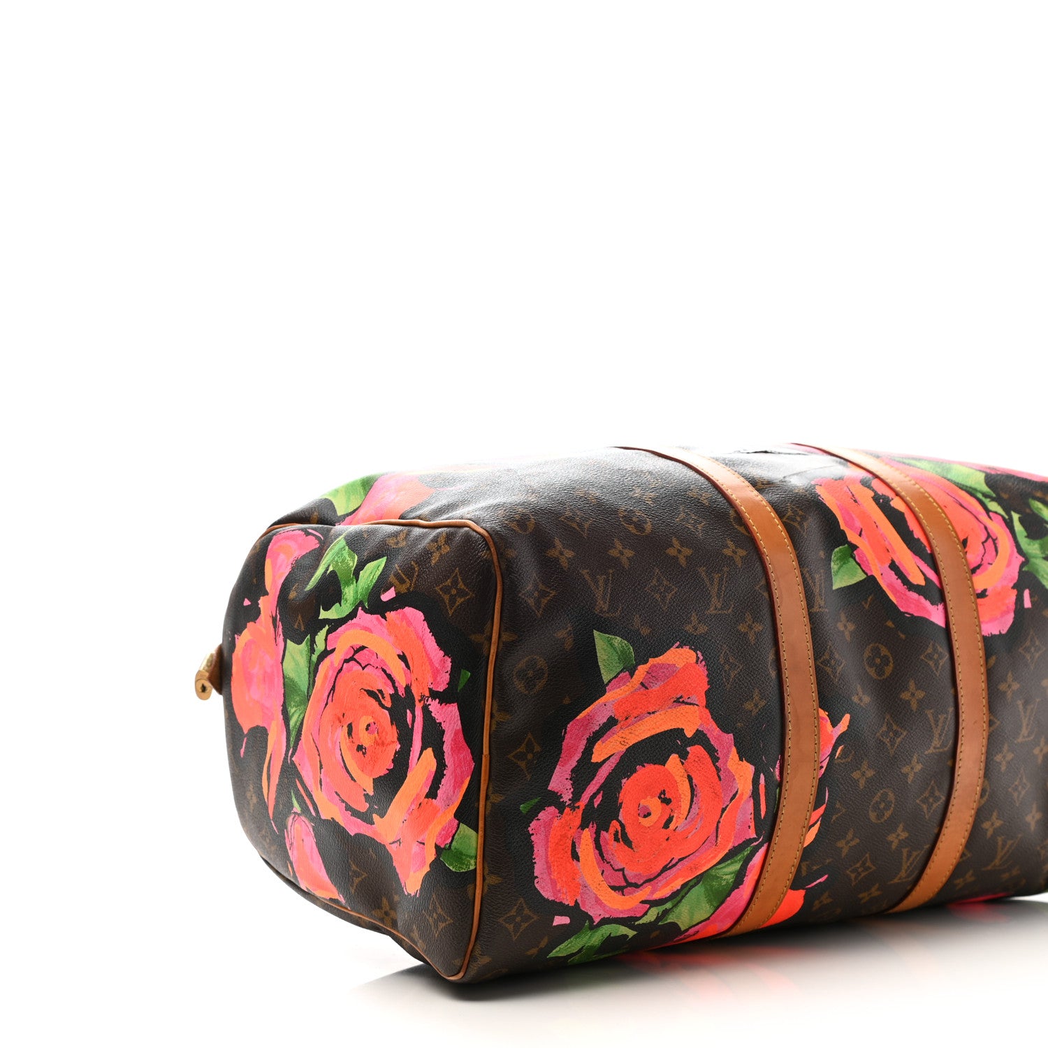Louis Vuitton Monogram Roses Keepall 50 7 of 12