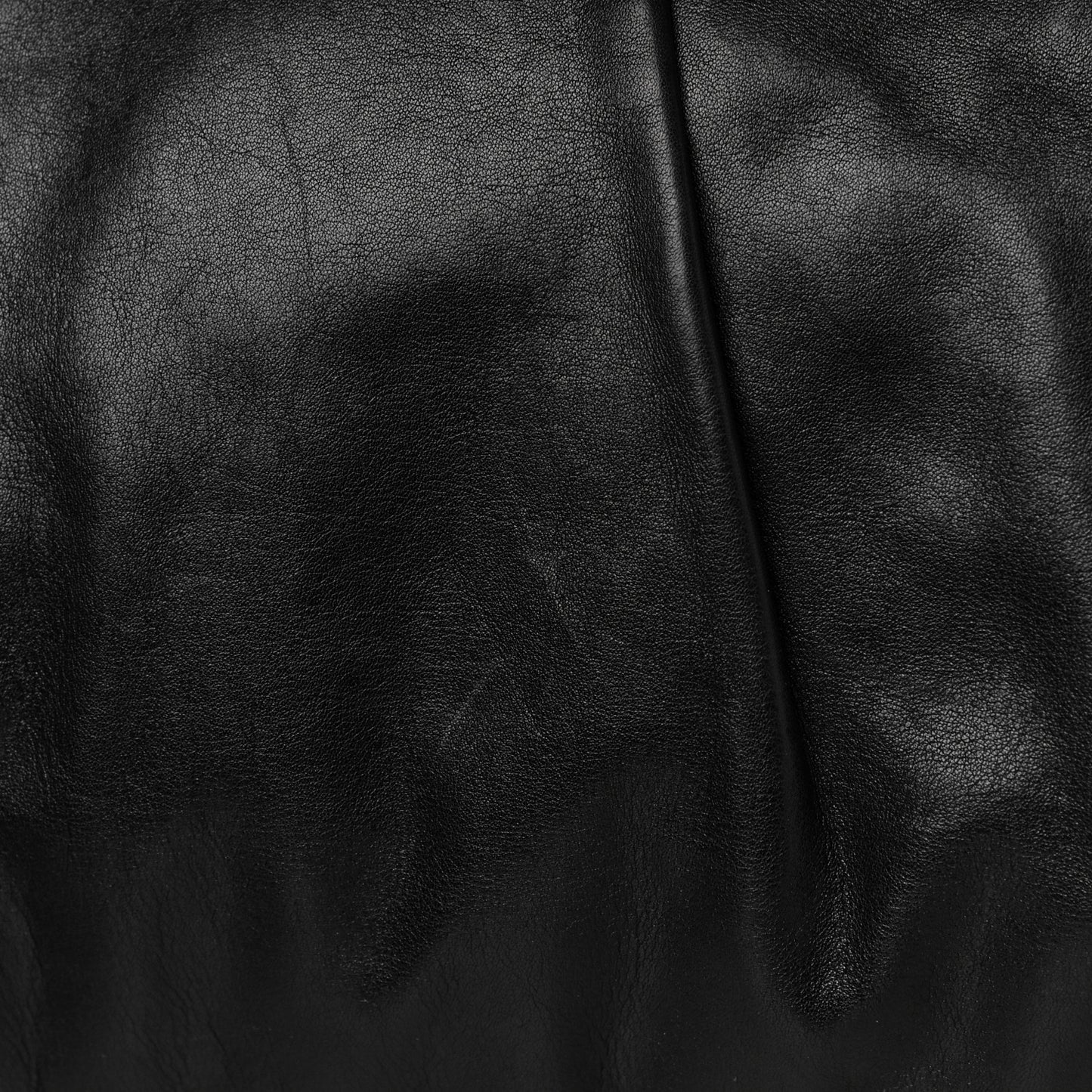 Soft Calf Pleated Tote Black