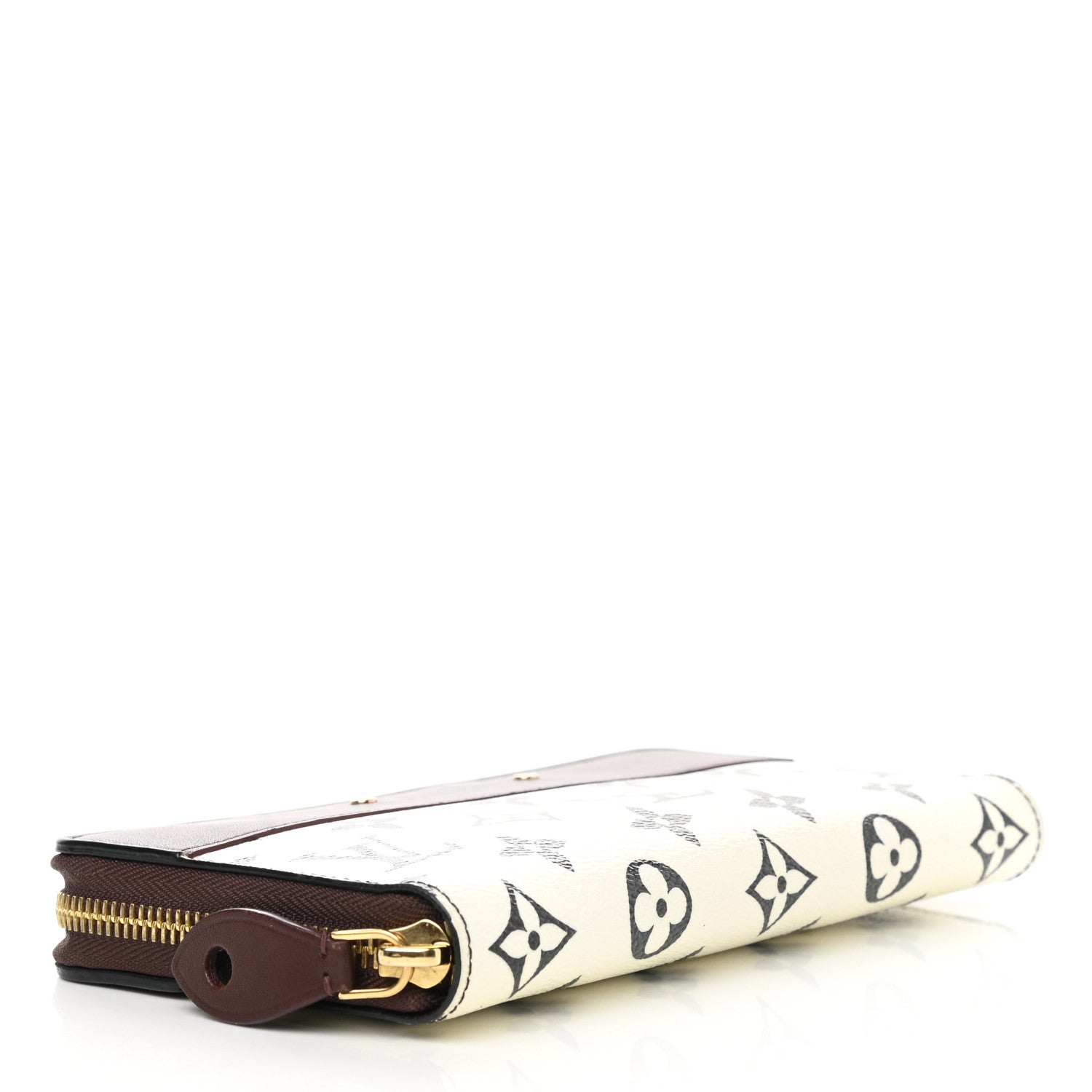 Louis Vuitton Calfskin Monogram Gamma Zippy Wallet White Chocolate 6 of 8