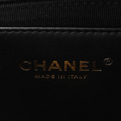 Chanel Lambskin Enamel Quilted Waist Bag Black 6 of 10