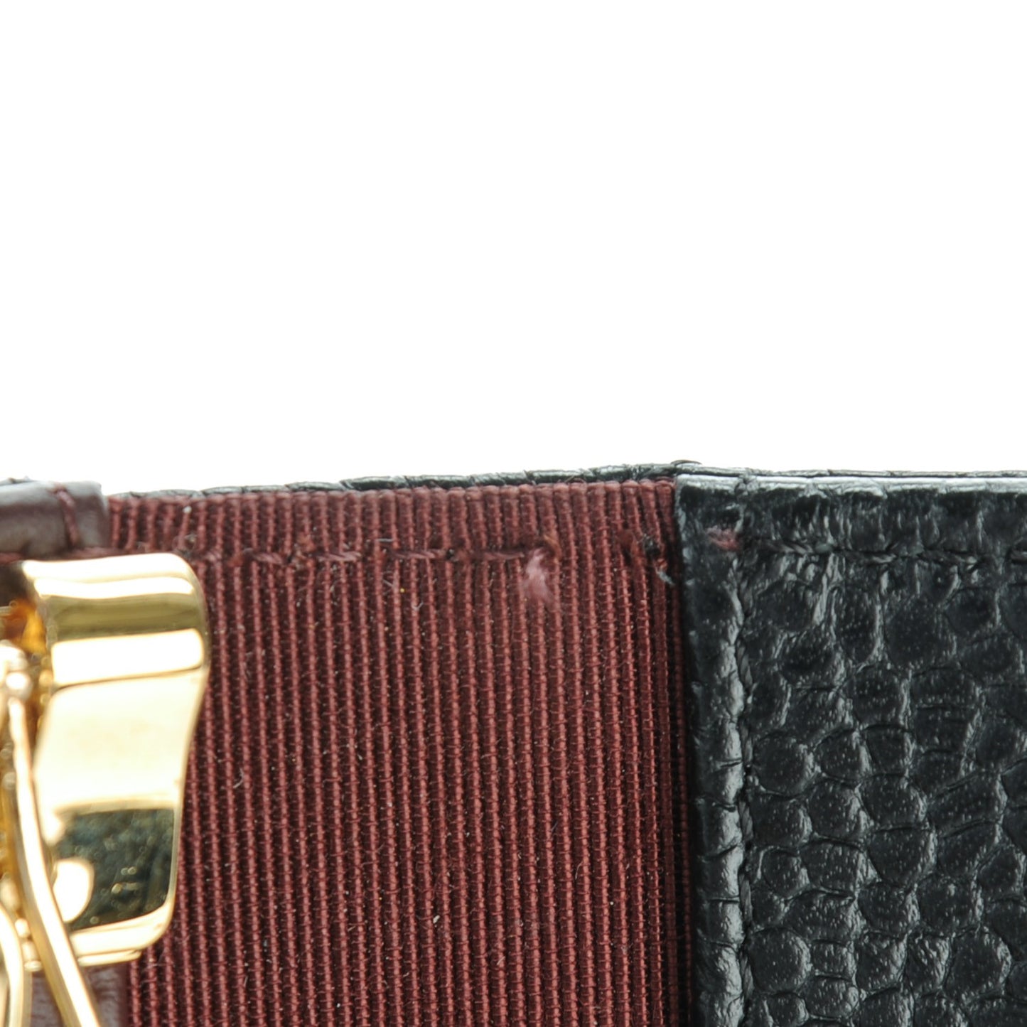 Caviar Quilted 6 Key Holder Black