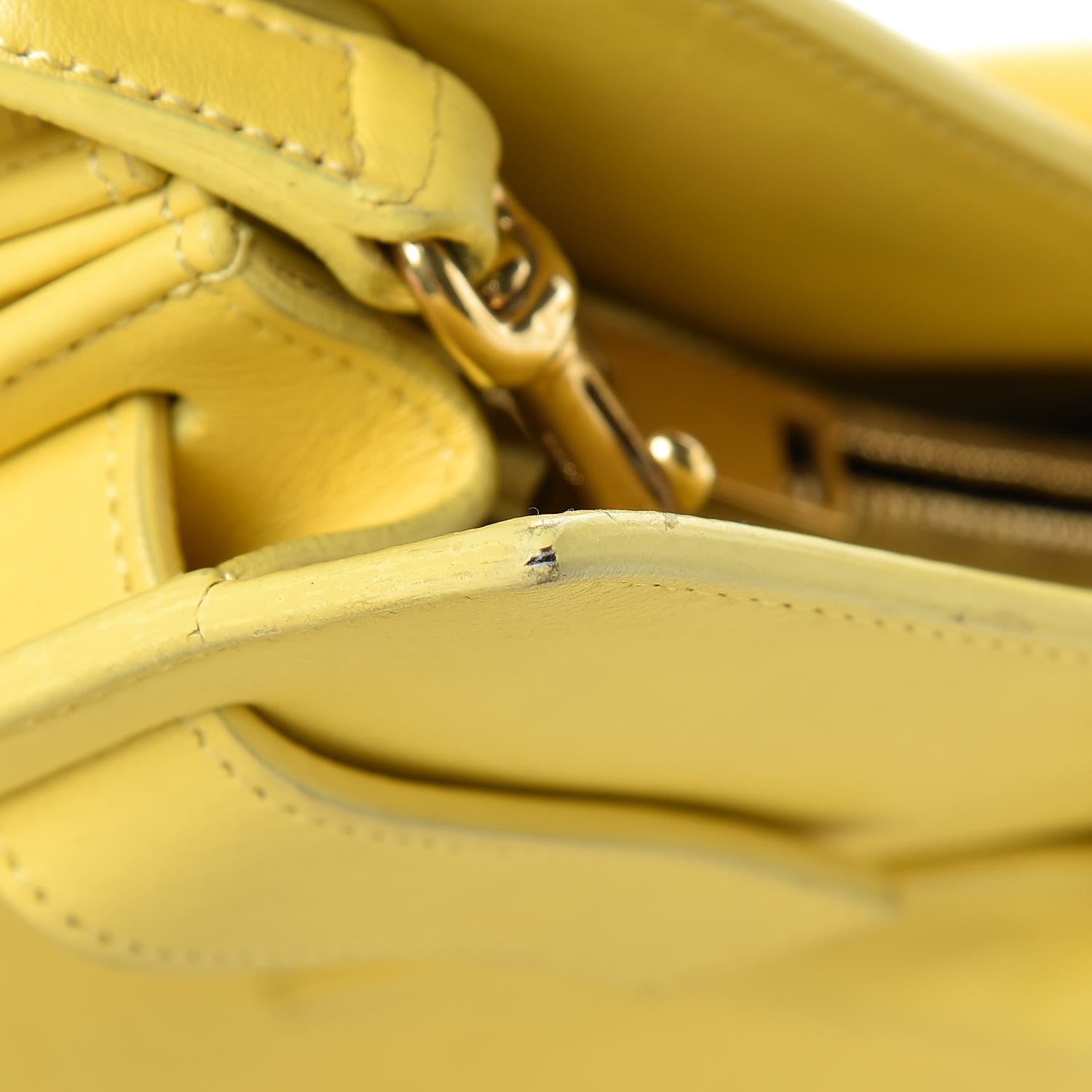 Saint Laurent Calfskin Small Sac De Jour Yellow 34 of 35
