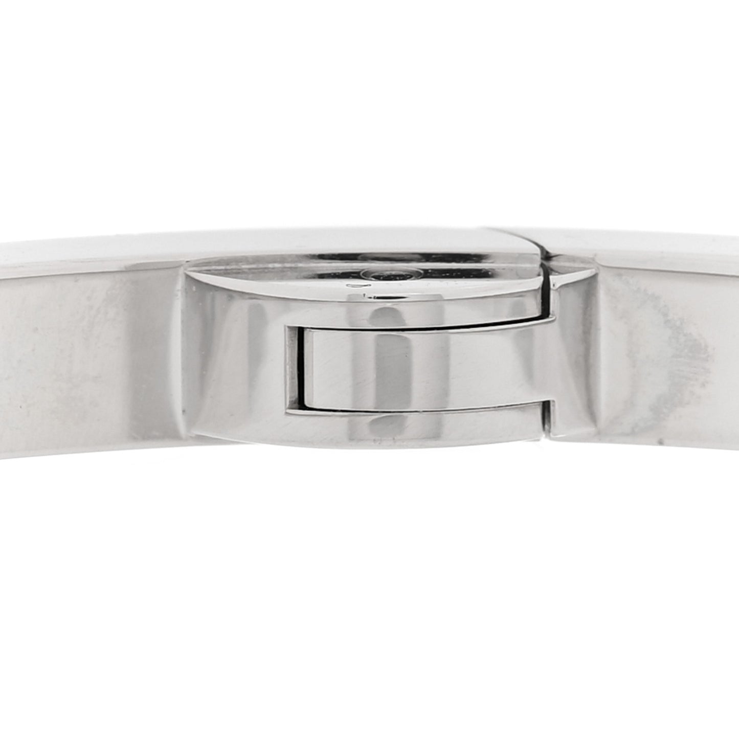 18K White Gold 6 Diamond Small LOVE Bracelet 17